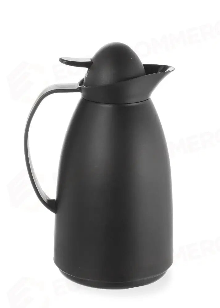 CARAFFA TERMICA CON CONTENITORE INTERNO IN VETRO 1L NERO Ø140X(H)268MM - HENDI