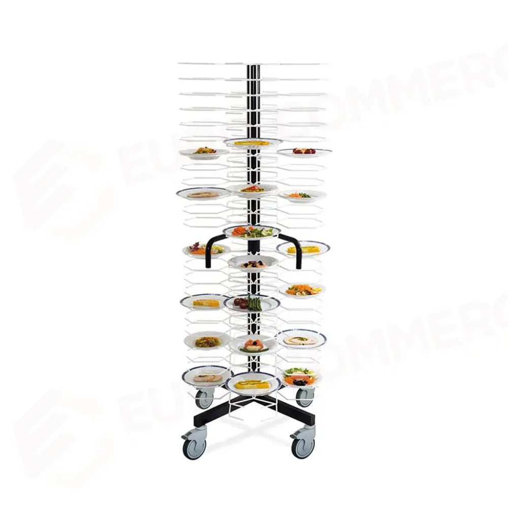 CARRELLO A COLONNA PORTAPIATTI 96 POSTI 77X77 CM 3011 METALCARRELLI - 7820001 - MEDRI