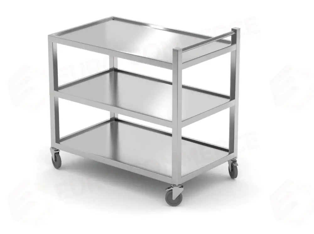 CARRELLO DI SERVIZIO A 3 SCAFFALI – SALDATO 800X500X(H)950MM - HENDI