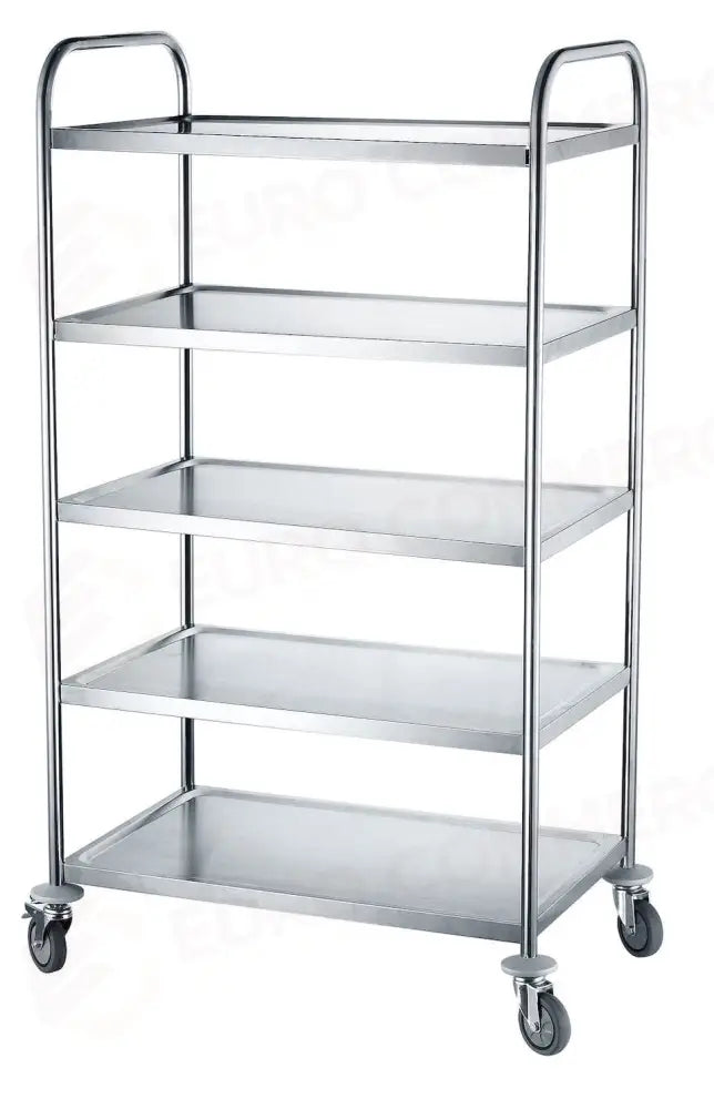 CARRELLO DI SERVIZIO CON 5 RIPIANI 905X585X(H)1545MM - HENDI