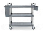 CARRELLO DI SERVIZIO IN POLIPROPILENE A 3 SCAFFALI GRANDE AMERBOX 1010X500X(H)960MM - 816264