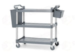 CARRELLO DI SERVIZIO IN POLIPROPILENE A 3 SCAFFALI GRANDE AMERBOX 1010X500X(H)960MM - 816264