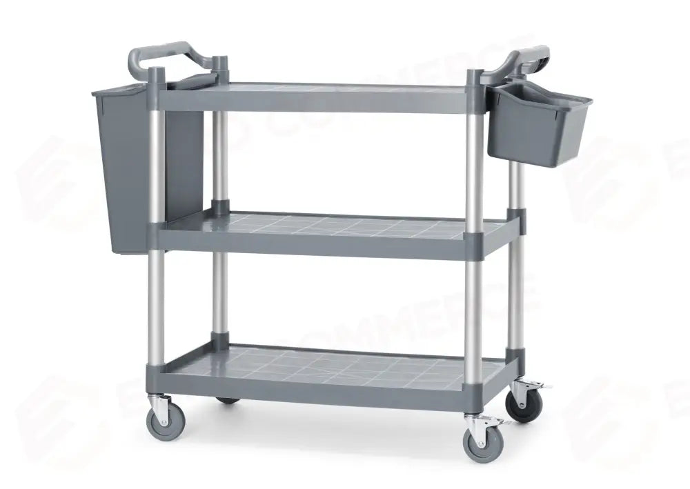 CARRELLO DI SERVIZIO IN POLIPROPILENE A 3 SCAFFALI GRANDE AMERBOX 1010X500X(H)960MM - 816264