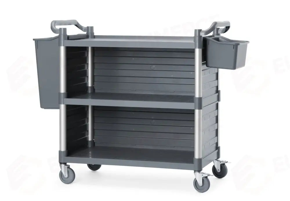 CARRELLO DI SERVIZIO IN POLIPROPILENE A 3 SCAFFALI GRANDE AMERBOX 1010X500X(H)960MM - 816264