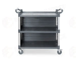 CARRELLO DI SERVIZIO IN POLIPROPILENE A 3 SCAFFALI GRANDE AMERBOX 1010X500X(H)960MM - 816264