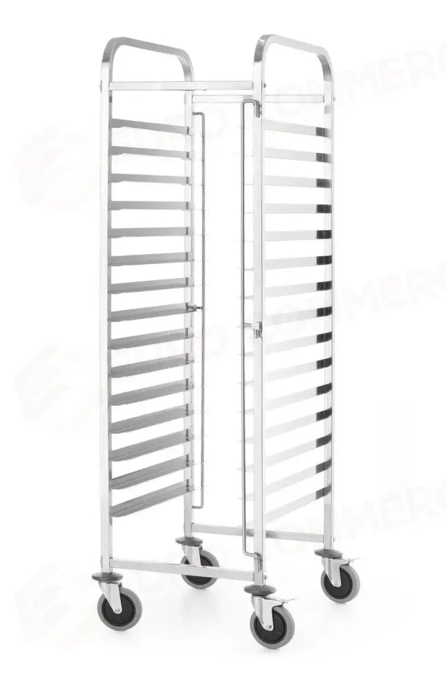 CARRELLO DI SGOMBERO 15X600X400 MM KITCHEN LINE ARGENTO 470X620X(H)1735MM - HENDI