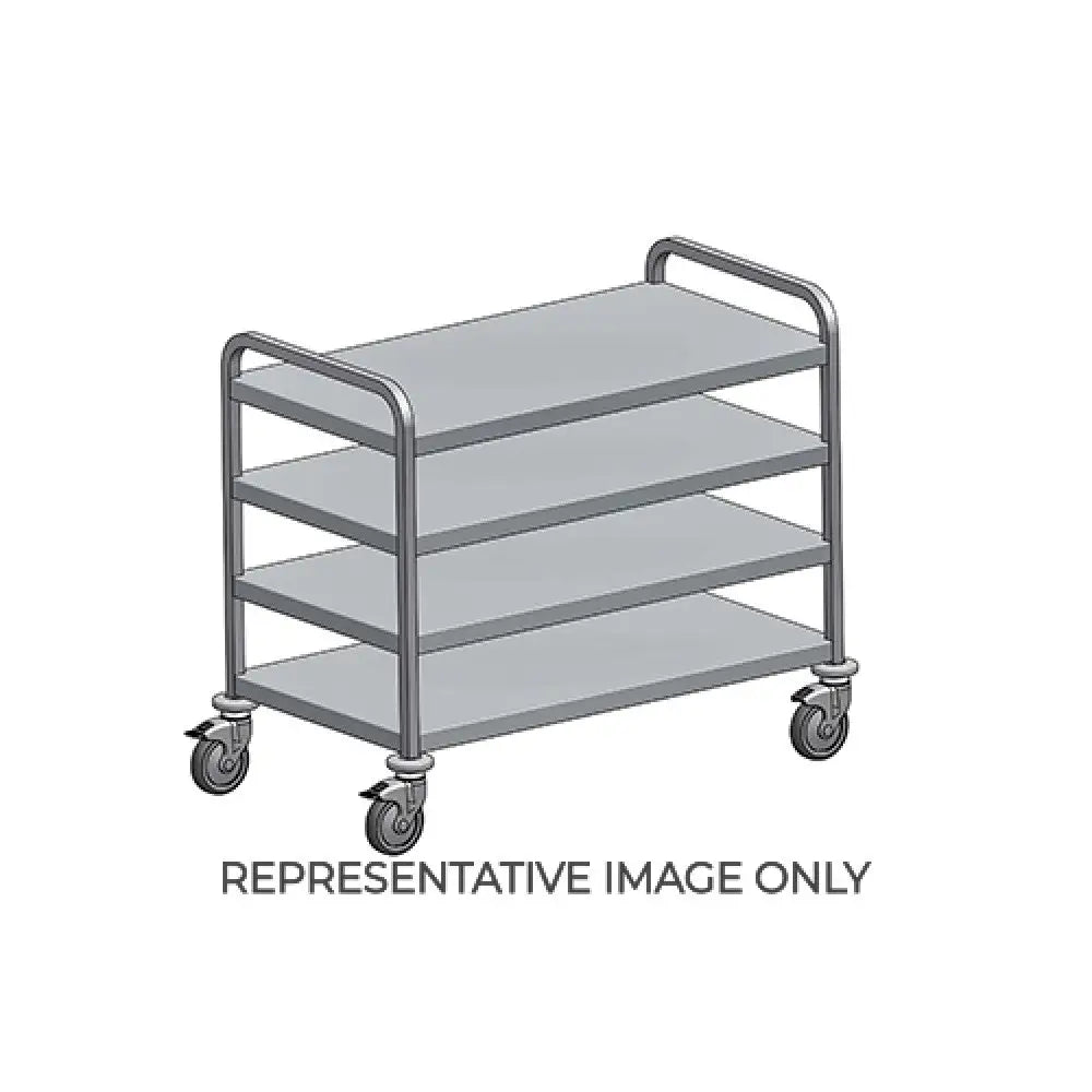 CARRELLO INOX 5 PIANI STAMPATI CM 100X60 - 14025 - METALCARRELLI - CARRELLI