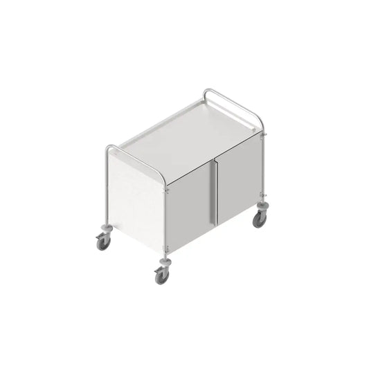 CARRELLO INOX MULTIFUNZIONE A 2 PIANI 100X60 CM - 1402S.PS - METALCARRELLI - CARRELLI