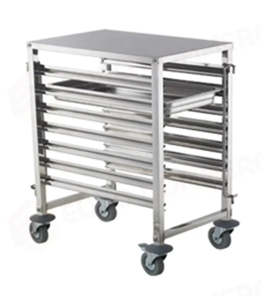 CARRELLO INOX PER 7 TEGLIE GASTRONORM 1/1 - TT7GN11Z - KAREL - Attrezzatura