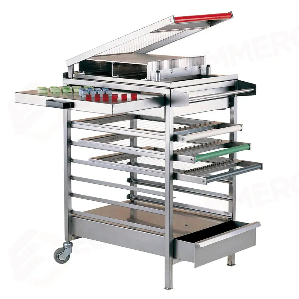 CARRELLO INOX PER CHITARRA A DOPPIO TAGLIO E SINGOLA - 700X580X870 MM - CCH - PAVONI ITALIA - CARRELLI