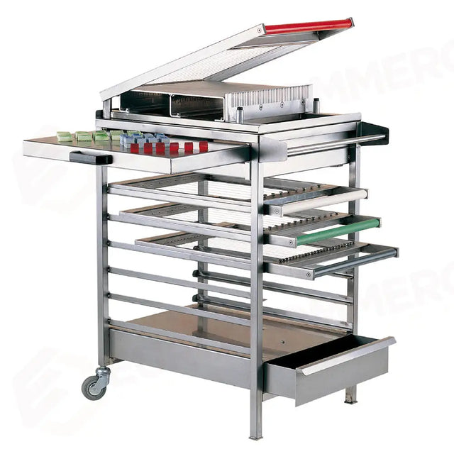 CARRELLO INOX PER CHITARRA A DOPPIO TAGLIO E SINGOLA - 700X580X870 MM - CCH - PAVONI ITALIA