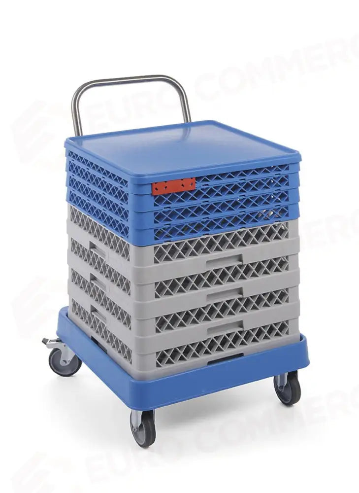 CARRELLO PER CESTELLI DA LAVASTOVIGLIE CON MANICO 575X545X(H)920MM - HENDI