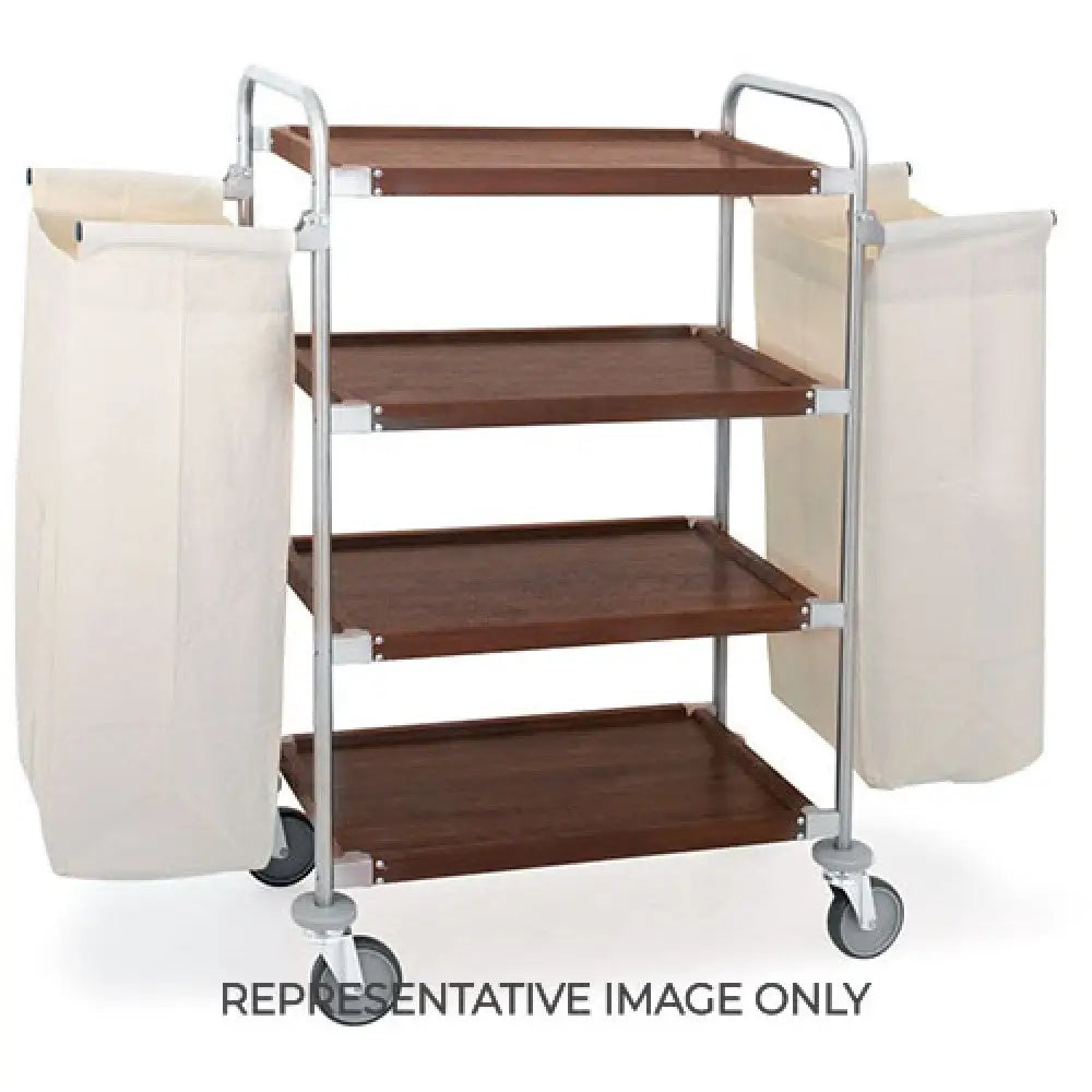 CARRELLO PORTABIANCHERIA 4 PIANI CM 70X45 2 SACCHI BIANCHERIA RUOTE ELASTICHE 2 FRENATE - 4430.70-F - METALCARRELLI