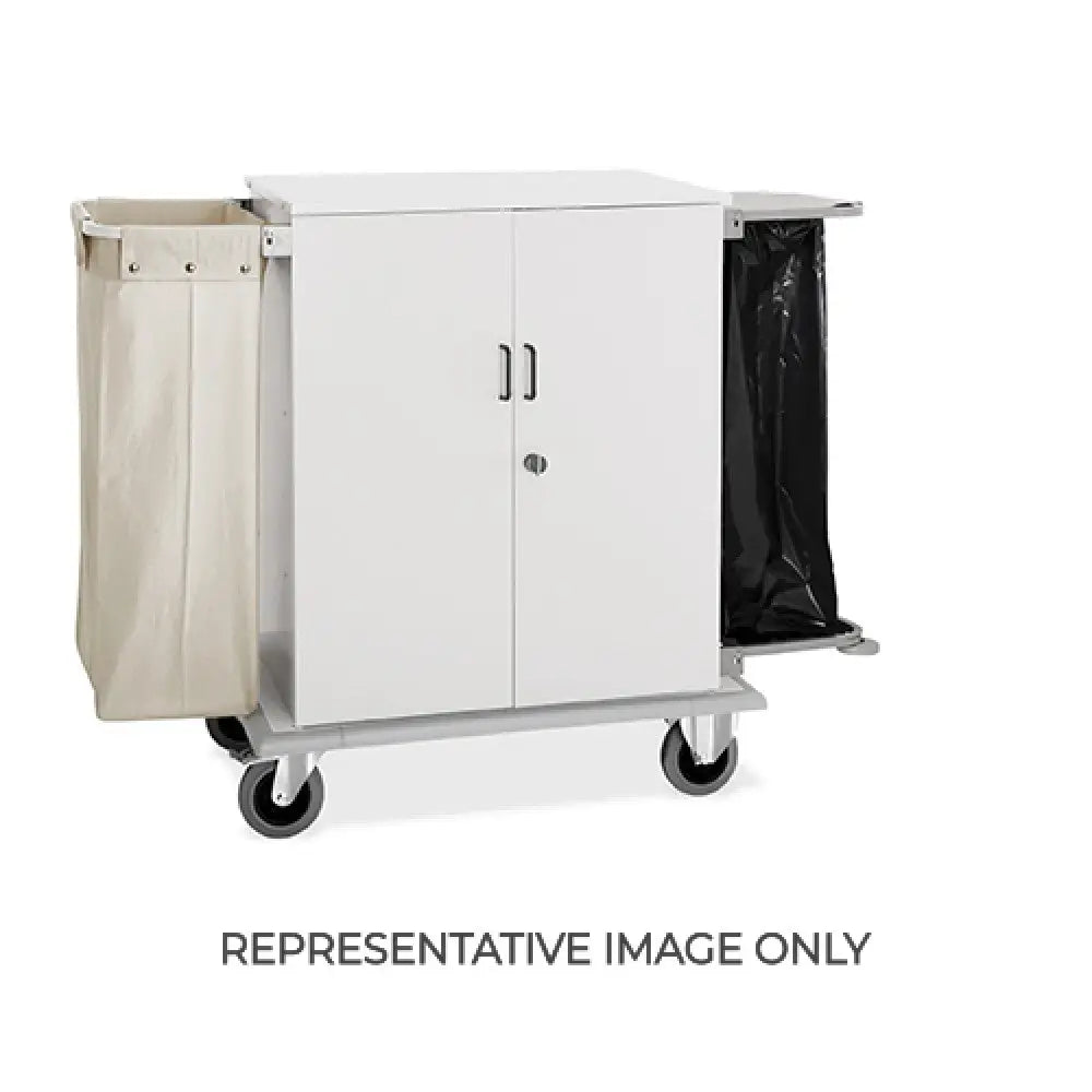 CARRELLO PORTABIANCHERIA ARMADIATO,1 SACCO PORTABIANCHERIA 1 SACCO IMMONDIZIA SPORTELLI 2 RUOTE FRENATE - 2026S-F