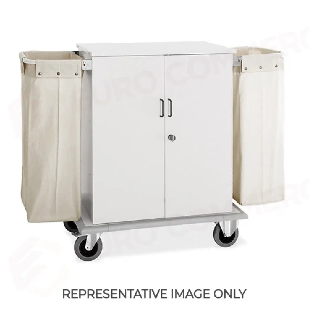CARRELLO PORTABIANCHERIA ARMADIATO 1 SACCO PORTABIANCHERIA 1 SACCO IMMONDIZIA 2 RUOTE FRENATE - 2026-F - METALCARRELLI