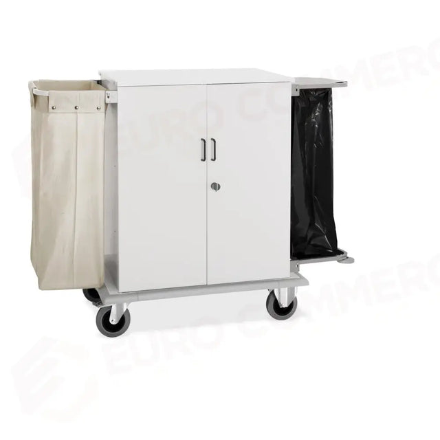 CARRELLO PORTABIANCHERIA ARMADIATO, 1 SACCO PORTABIANCHERIA, 1 PORTASACCO IMMONDIZIA, SPORTELLI - 2026S - METALCARRELLI