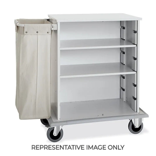 CARRELLO PORTABIANCHERIA ARMADIATO 1 SACCO PORTABIANCHERIA RUOTE ELASTICHE 2 FRENATE - 2022-E - METALCARRELLI - CARRELLI