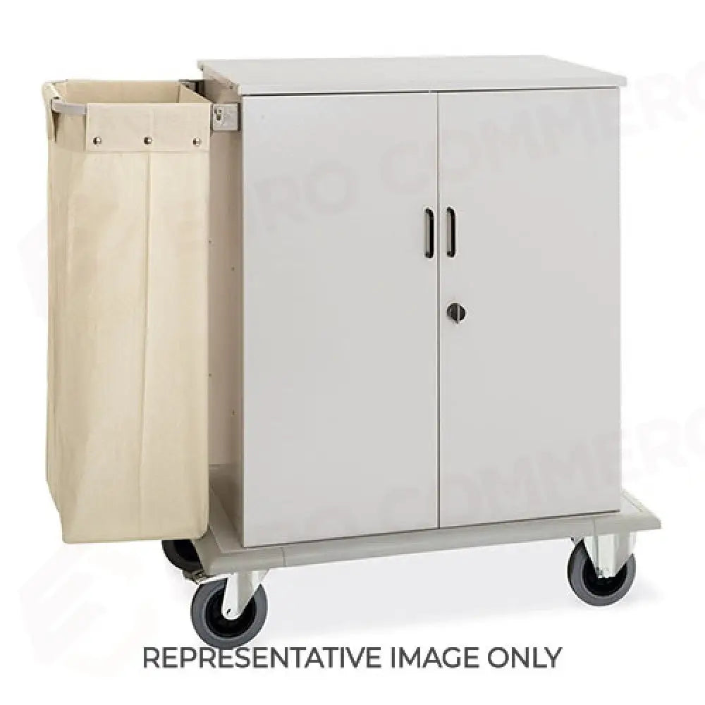CARRELLO PORTABIANCHERIA ARMADIATO,1 SACCO PORTABIANCHERIA SPORTELLI 2 RUOTE FRENATE - 2022S-F - METALCARRELLI