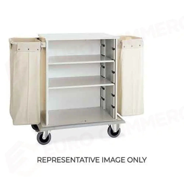 CARRELLO PORTABIANCHERIA ARMADIATO, 2 SACCHI PORTABIANCHERIA, RUOTE ELASTICHE, 2 FRENATE - 2024-E - METALCARRELLI