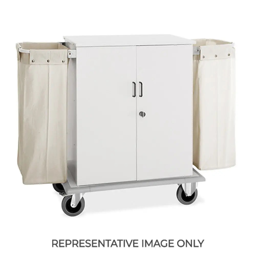 CARRELLO PORTABIANCHERIA ARMADIATO 2 SACCHI PORTABIANCHERIA SPORTELLI RUOTE ELASTICHE 2 FRENATE - 2024S-E