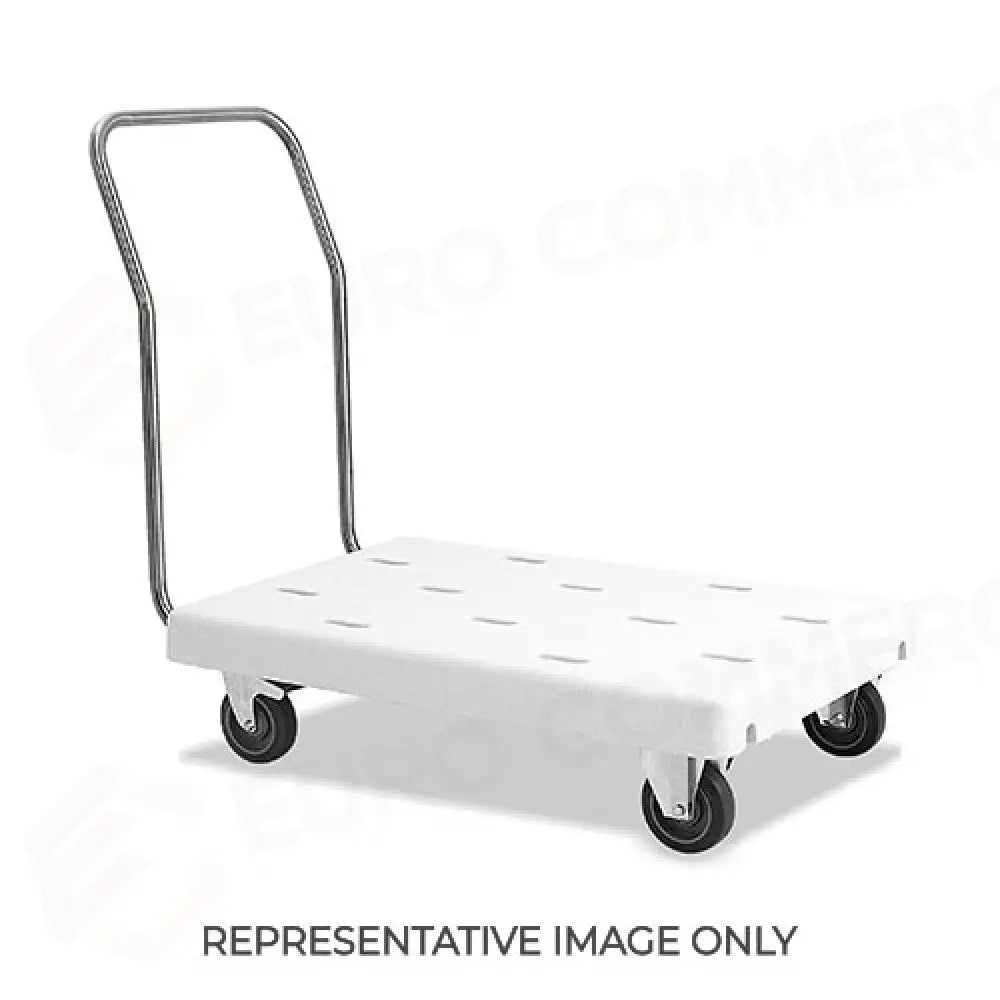 CARRELLO PORTACASSE IN POLIETILENE 2 RUOTE FRENATE - 1840-F - METALCARRELLI - CARRELLI