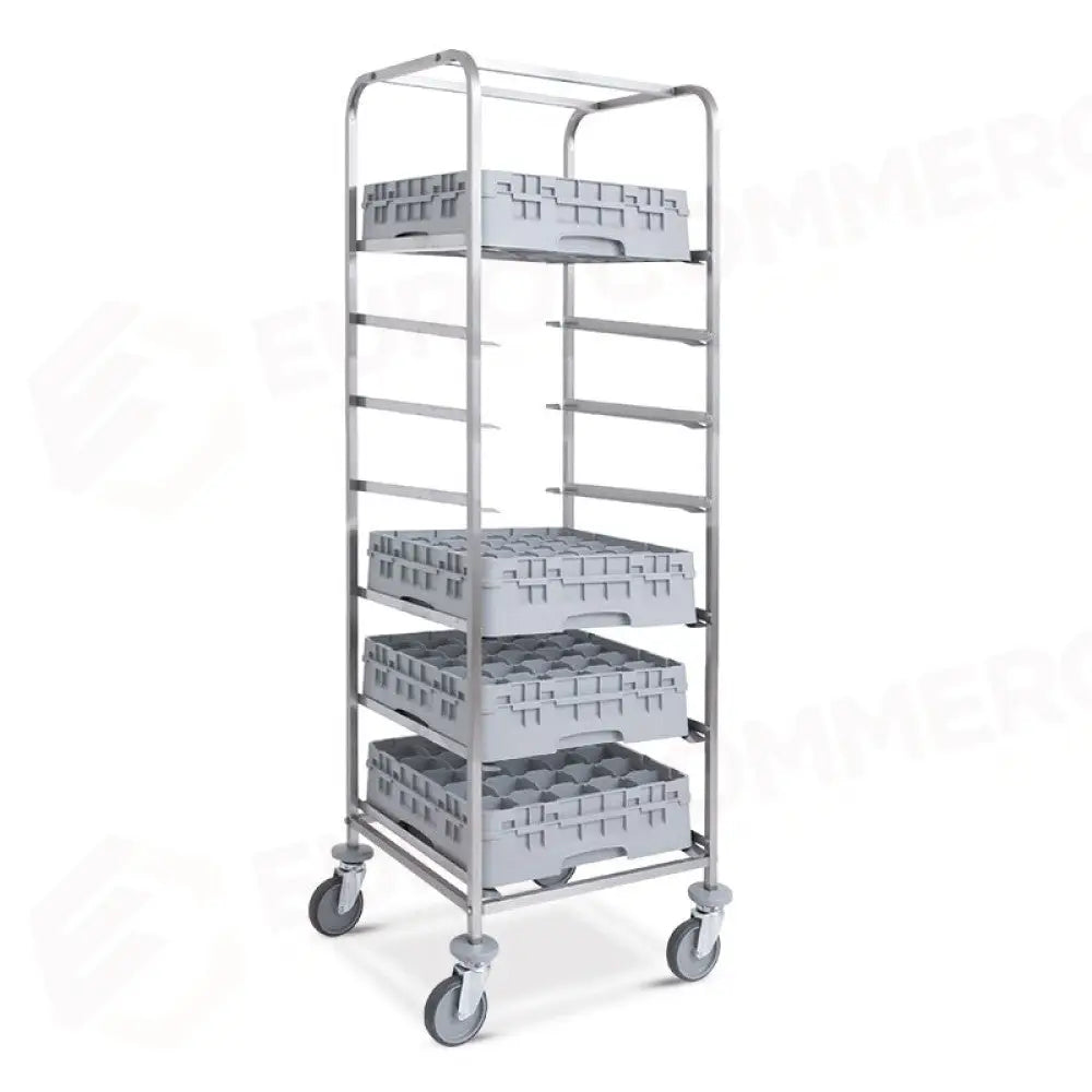 CARRELLO PORTACESTELLI CM 51X51 7 SERIE GUIDE - 1498.7 - METALCARRELLI - CARRELLI