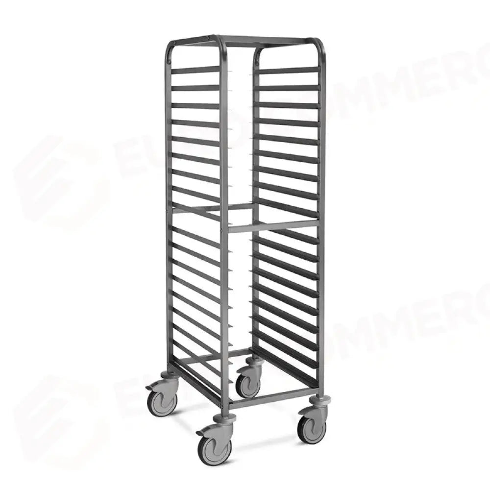 CARRELLO PORTATEGLIE 18X60X40 GUIDE A ’L’ CON FERMO SALDATO - 2066S - METALCARRELLI - CARRELLI