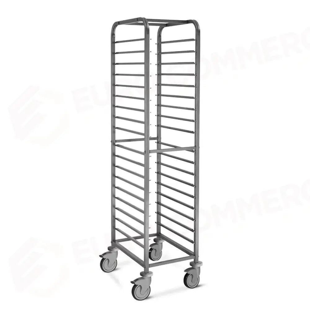 CARRELLO PORTATEGLIE 18XGN 1/1 GUIDE A ’C’ CON FERMO - 2062 - METALCARRELLI - CARRELLI