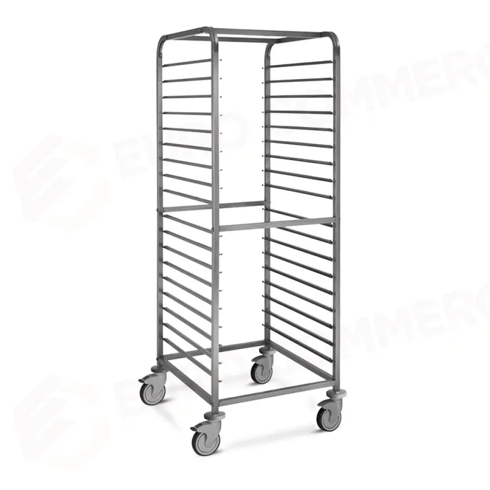 CARRELLO PORTATEGLIE 18XGN 2/1 GUIDE A ’C’ CON FERMO - 2060 - METALCARRELLI - CARRELLI
