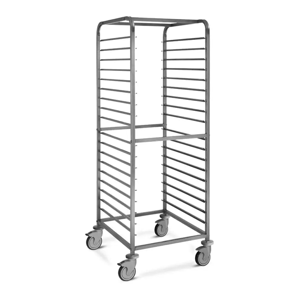 CARRELLO PORTATEGLIE 18XGN 2/1 GUIDE A ’C’ CON FERMO - 2060 - METALCARRELLI - CARRELLI