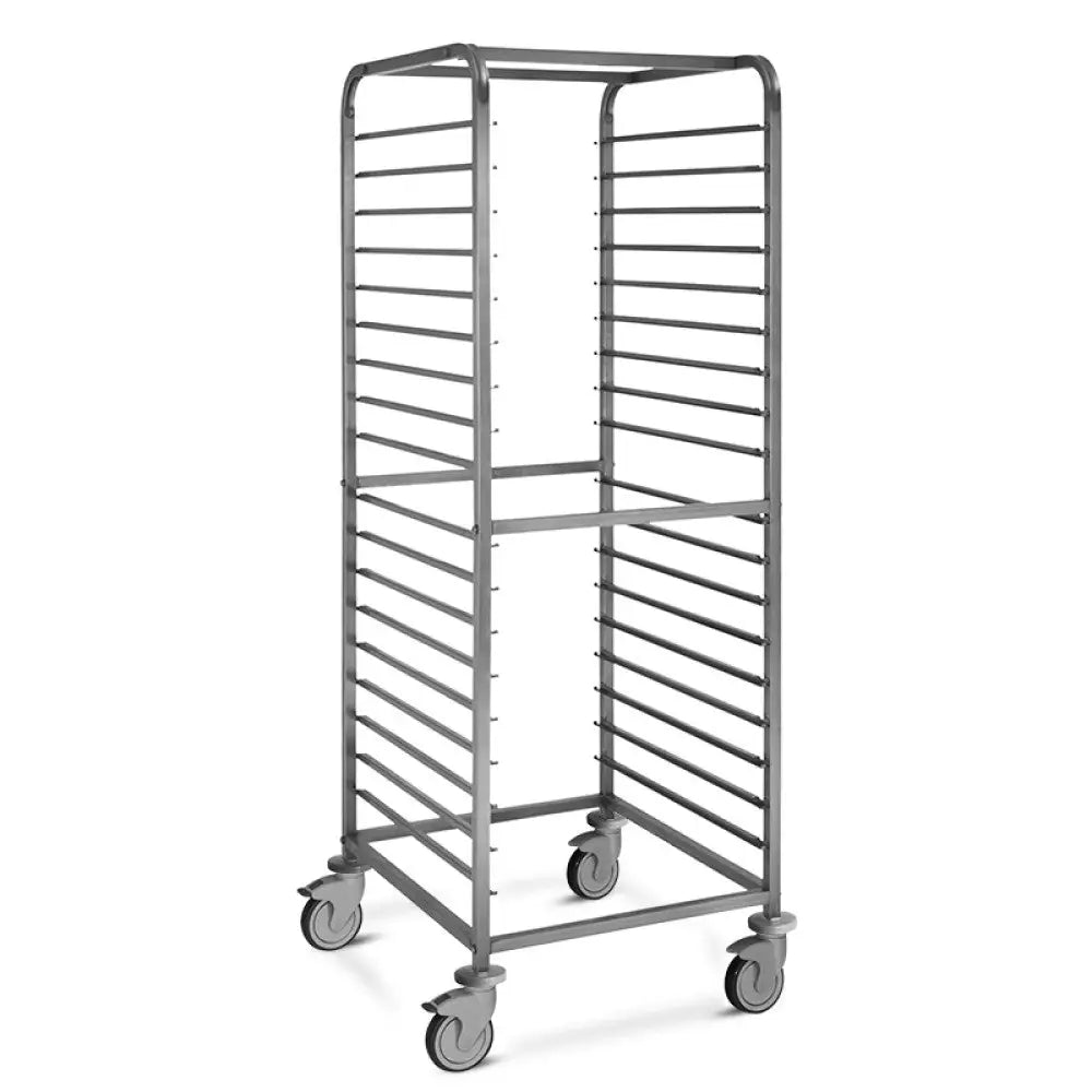 CARRELLO PORTATEGLIE 18XGN 2/1 GUIDE A ’C’ CON FERMO SALDATO - 2060S - METALCARRELLI - CARRELLI