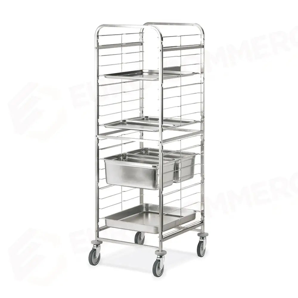 CARRELLO PORTATEGLIE 20XGN 2/1 GUIDE IN FILO - 2092 - METALCARRELLI - CARRELLI