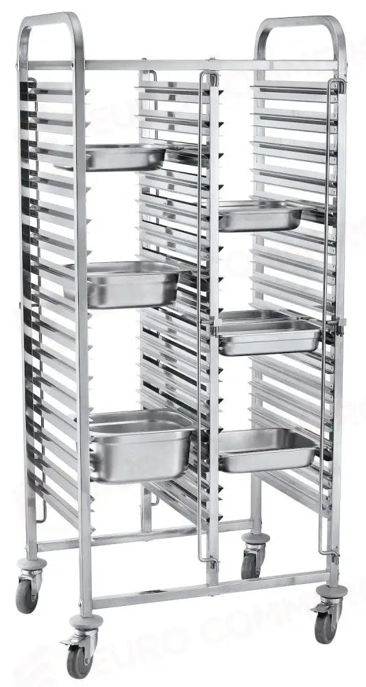 CARRELLO PORTATEGLIE DOPPIO - 30 X GN 1/1 798X610X(H)1710MM - HENDI