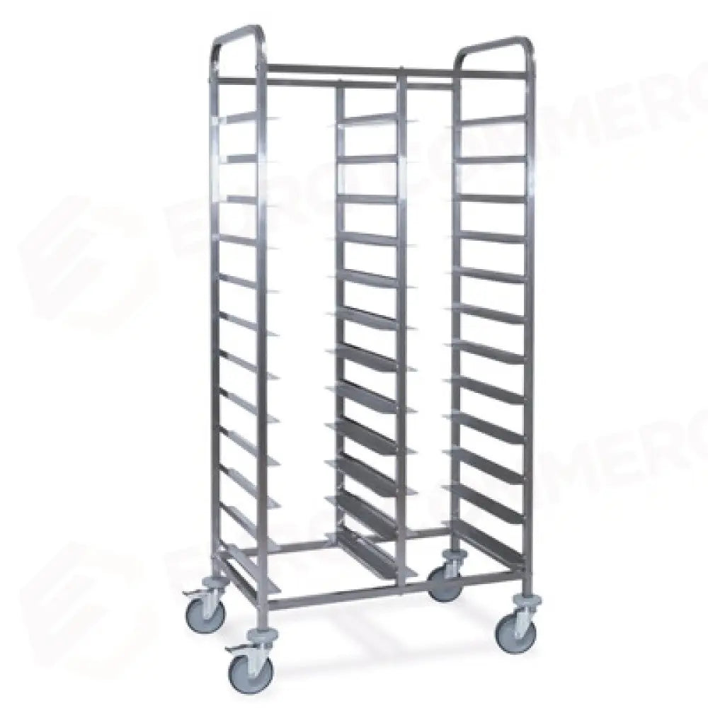CARRELLO PORTAVASSOI PORTATA 12 VASSOI GN STRUTTURA IN TUBO QUADRO 2,5 X 2,5 CM - 1495-GN - METALCARRELLI - CARRELLI
