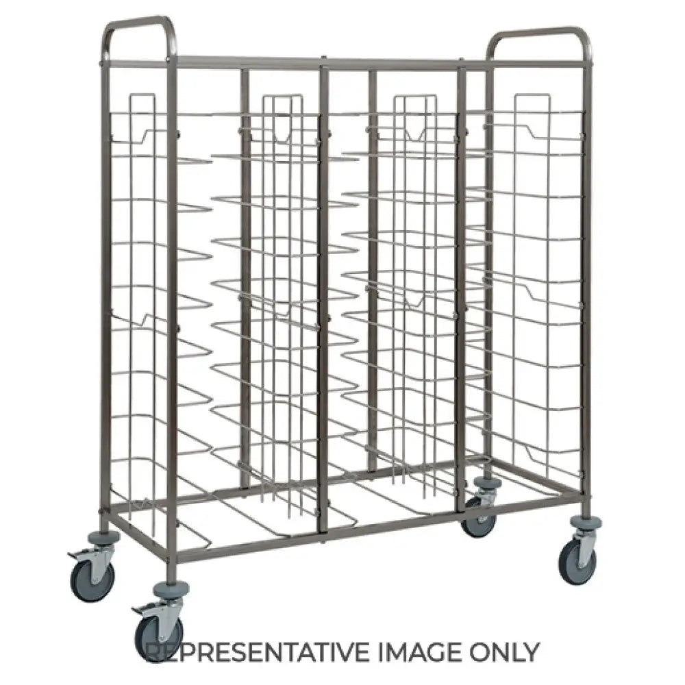 CARRELLO PORTAVASSOI UNIVERSALE PORTATA 36 VASSOI 2 RUOTE FRENATE - 1482U-F - METALCARRELLI - CARRELLI