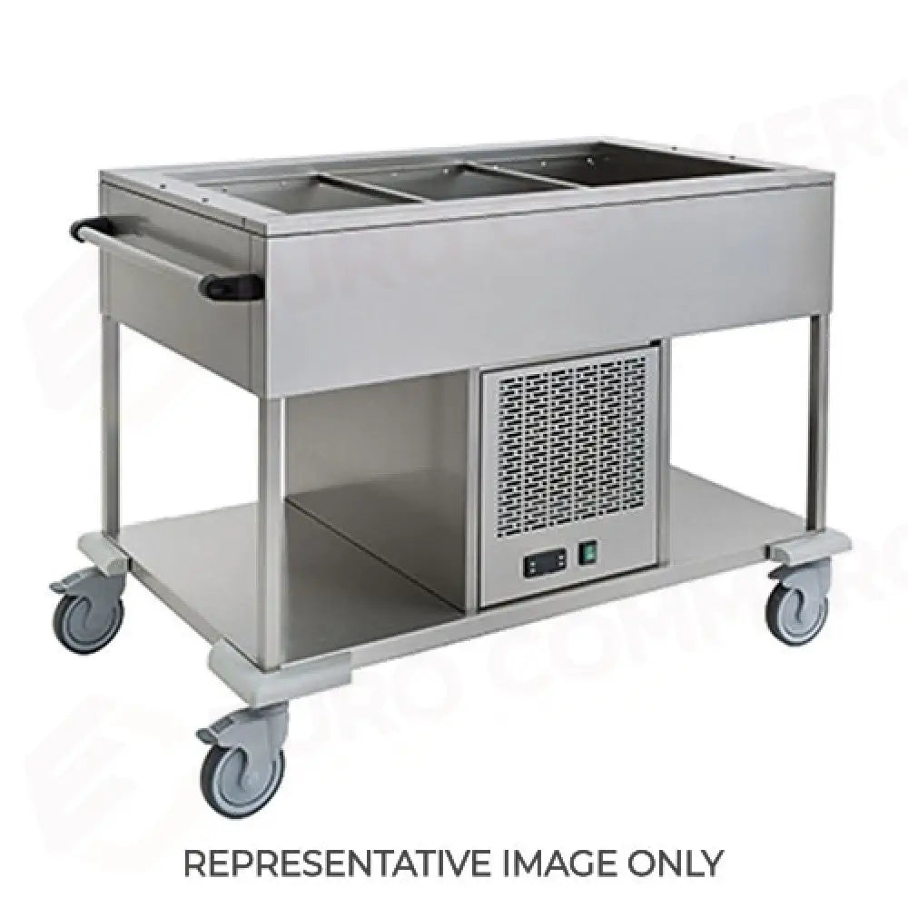 CARRELLO REFRIGERANTE IN ACCIAIO INOX GN 2/1 - 6962.2 - METALCARRELLI - CARRELLI