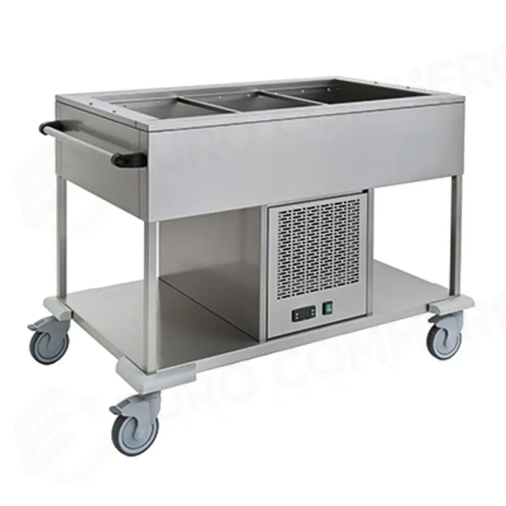 CARRELLO REFRIGERANTE IN ACCIAIO INOX GN 3/1 - 6962.3 - METALCARRELLI - CARRELLI