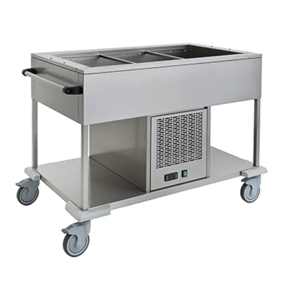 CARRELLO REFRIGERANTE IN ACCIAIO INOX GN 3/1 - 6962.3 - METALCARRELLI - CARRELLI