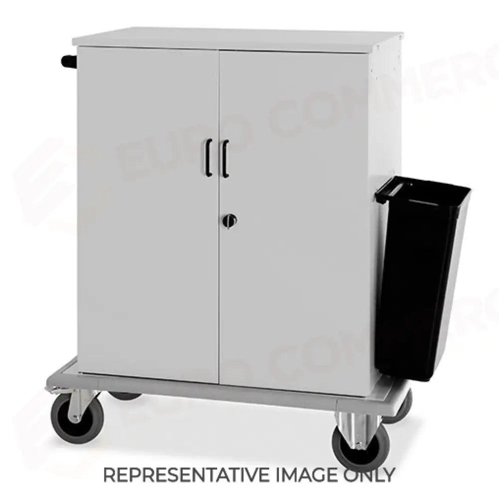 CARRELLO RIFORNIMENTO MINIBAR ARMADIATO SPORTELLI RUOTE ELASTICHE 2 RUOTE FRENATE - 2012-E - METALCARRELLI - CARRELLI