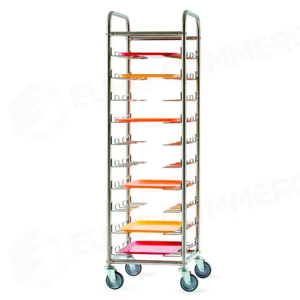 CARRELLO RITIRO VASSOI 10 POSTI 55X47 CM RV-F/10 GI.METAL - 20040213 - MEDRI