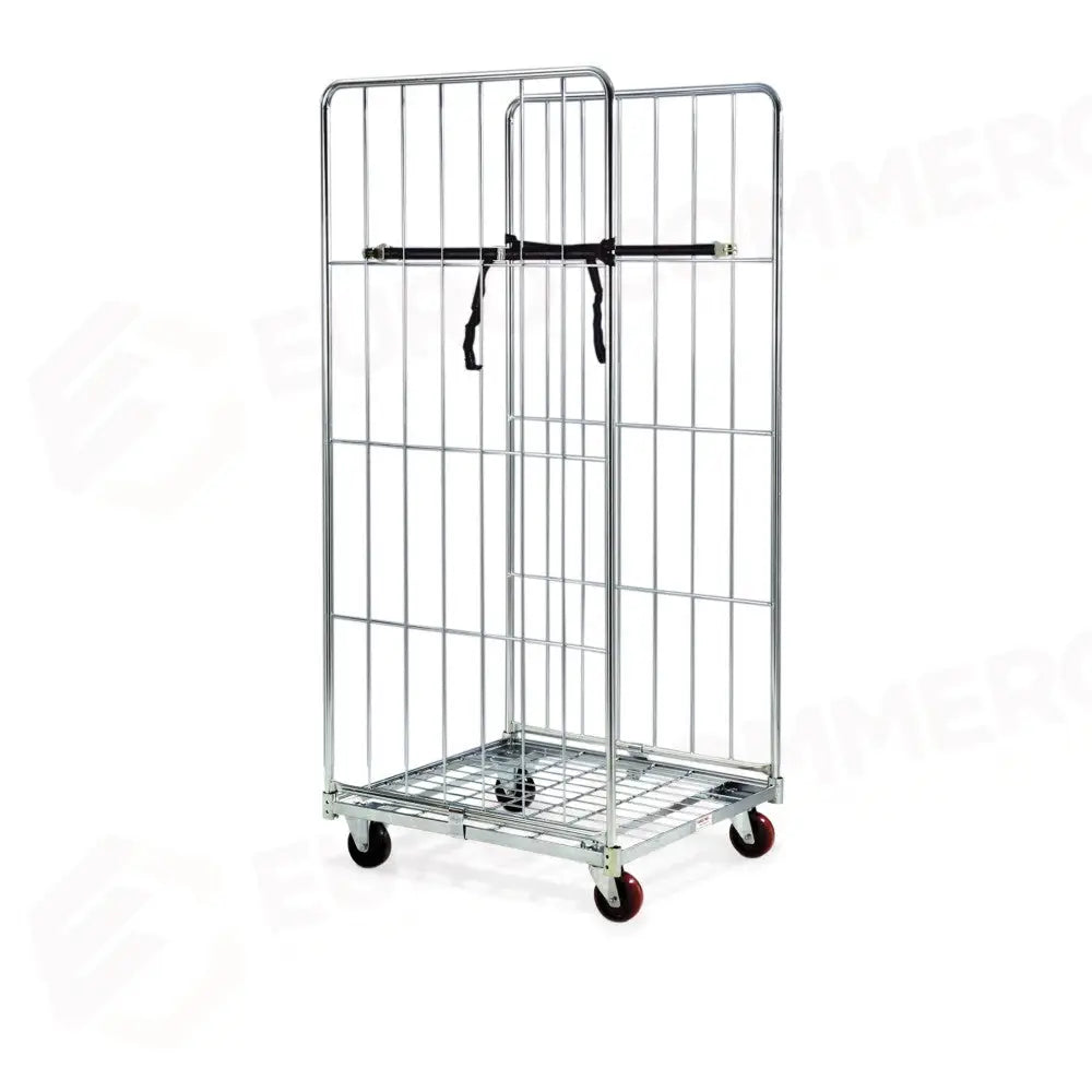 CARRELLO ’ROLL CONTAINER’ BASE 2 SPONDE 2 CINGHIE CM 72X81X180H - 1812 - METALCARRELLI - CARRELLI
