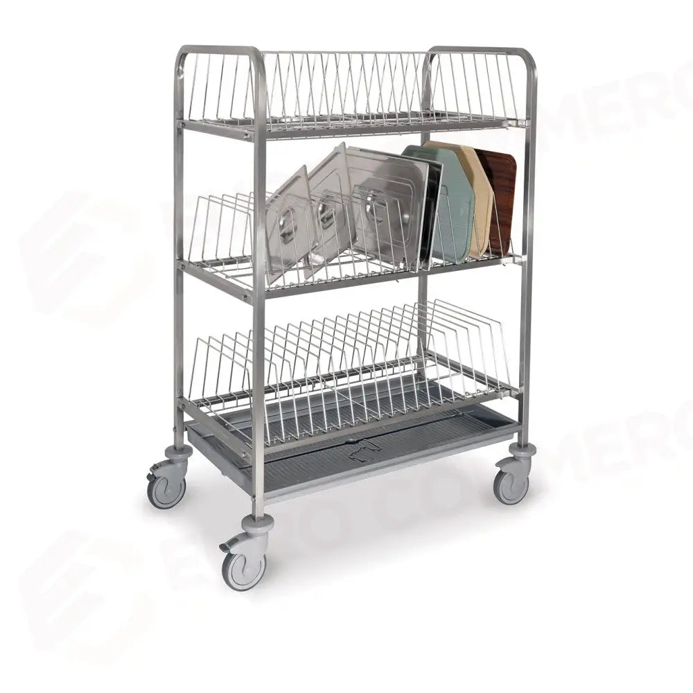 CARRELLO SCOLAVASSOI/SCOLACOPERCHI - 2264 - METALCARRELLI - CARRELLI