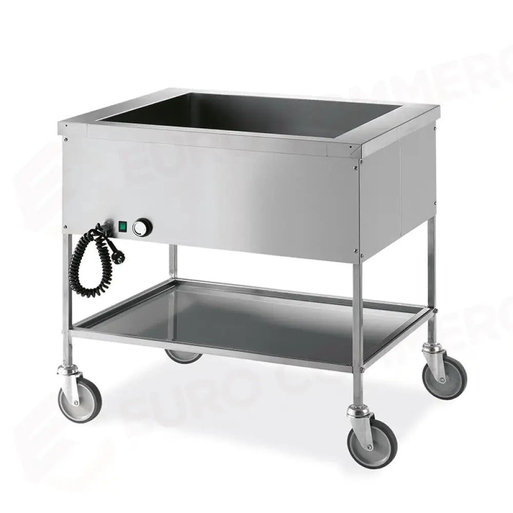 CARRELLO TERMICO 2X GN 1/1 BAGNOMARIA - 1396 - METALCARRELLI - CARRELLI