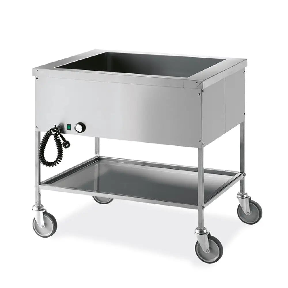 CARRELLO TERMICO 2X GN 1/1 BAGNOMARIA - 1396 - METALCARRELLI - CARRELLI