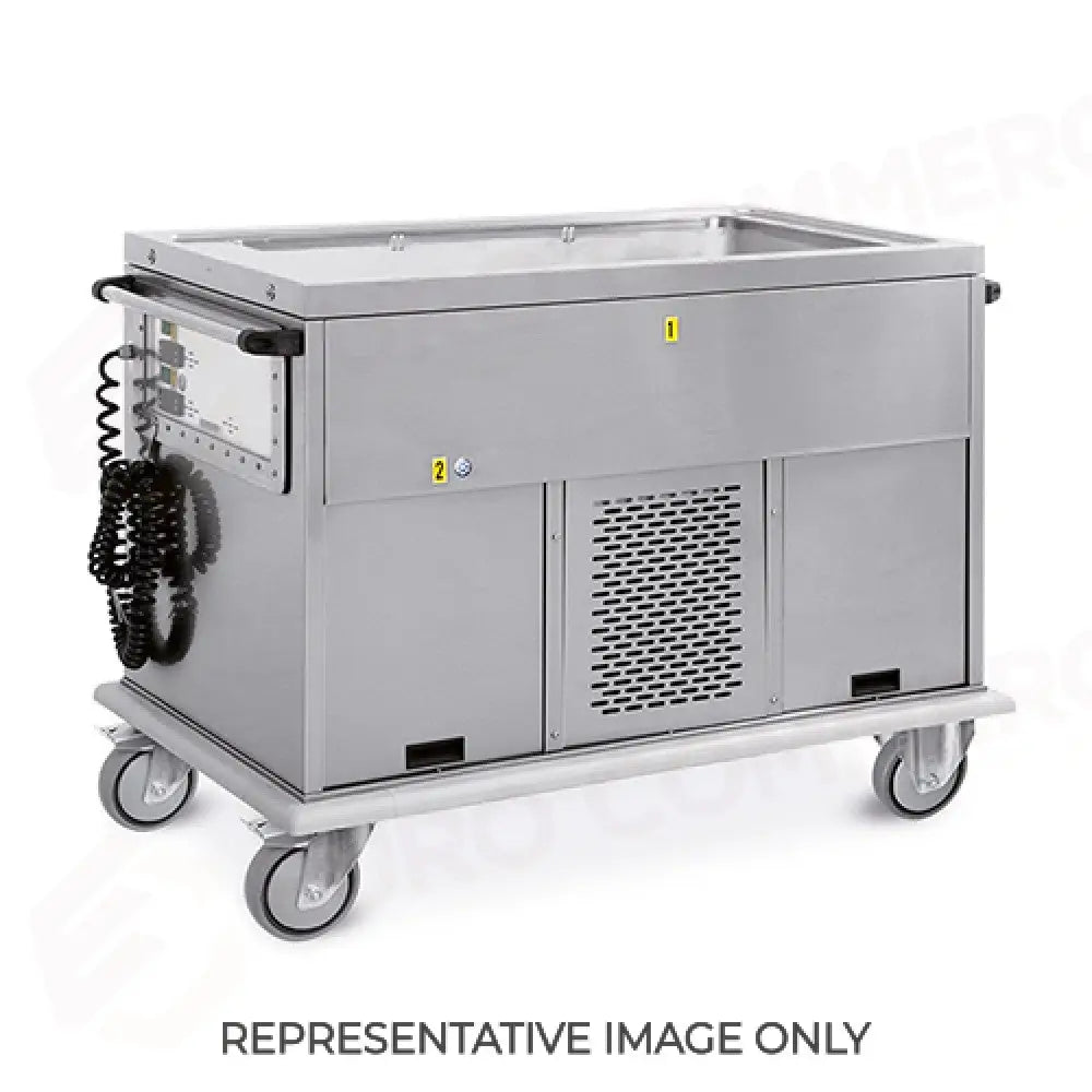 CARRELLO TERMICO 2XGN 1/1 VASCHE SEPARATE 1 VANO FREDDO - 7370A0F1 - METALCARRELLI - CARRELLI