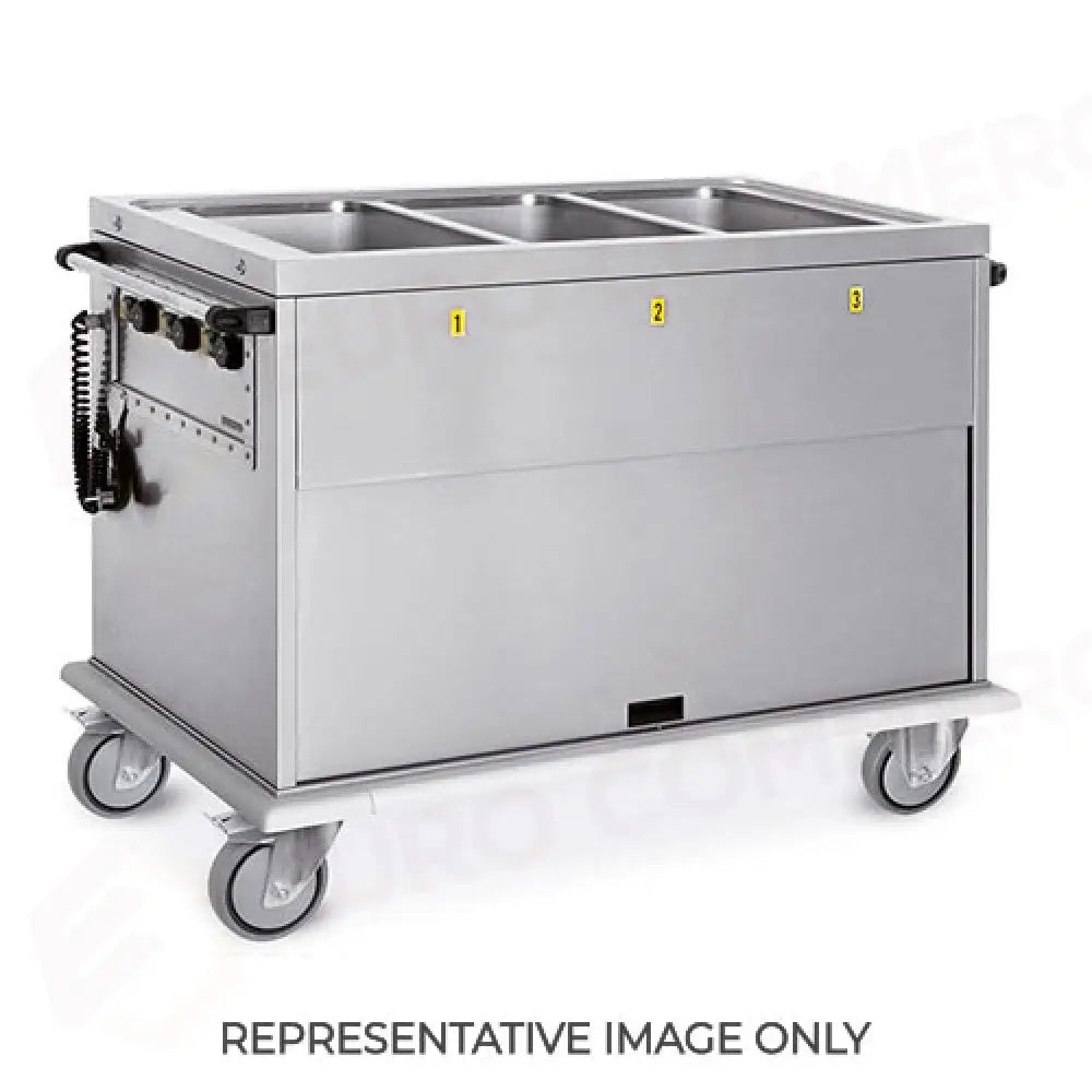 CARRELLO TERMICO 2XGN 1/1 VASCHE SEPARATE - 7370A - METALCARRELLI - CARRELLI