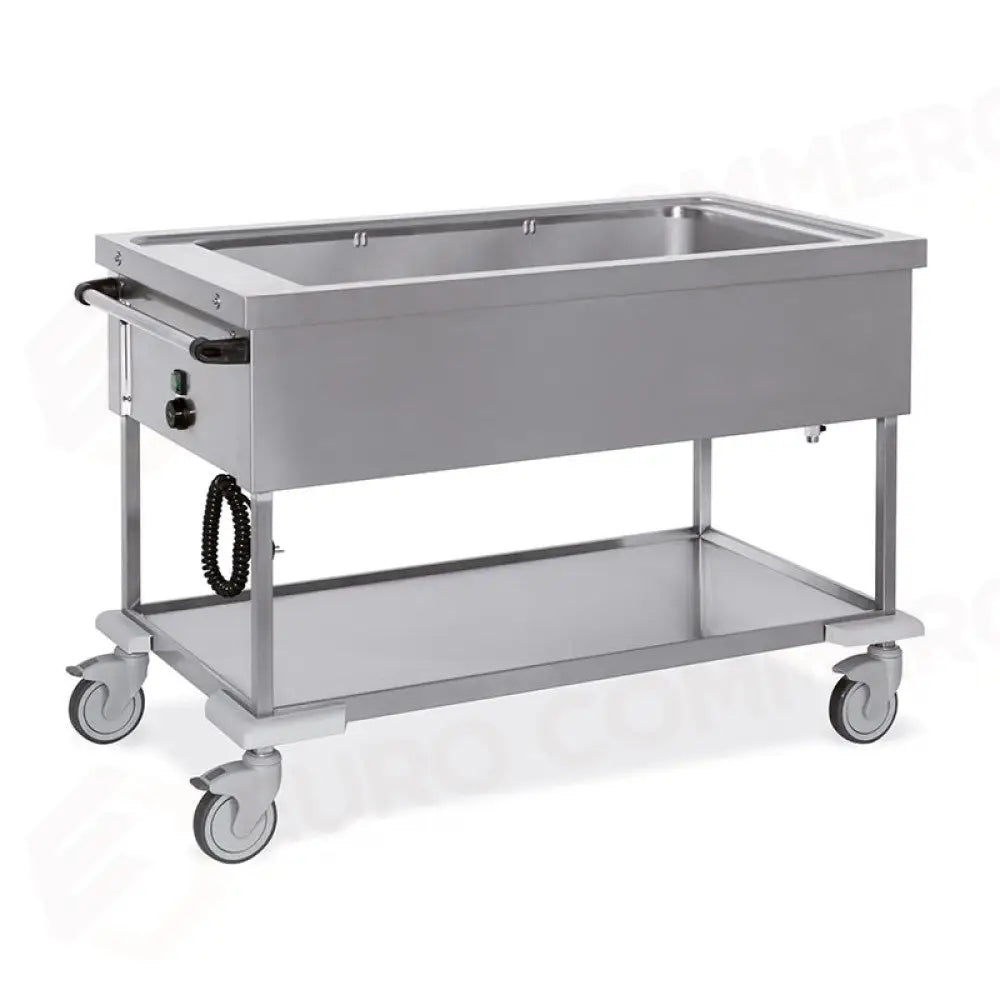 CARRELLO TERMICO 3X GN 1/1 TOP STAMPATO BAGNOMARIA - 7365 - METALCARRELLI - CARRELLI