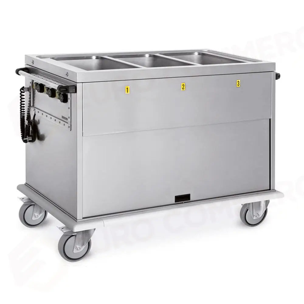 CARRELLO TERMICO 3XGN 1/1 VASCHE SEPARATE - 7375A - METALCARRELLI - CARRELLI