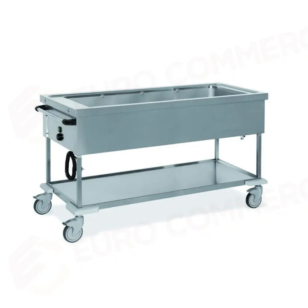 CARRELLO TERMICO 4X GN 1/1 TOP STAMPATO BAGNOMARIA - 7368 - METALCARRELLI - CARRELLI