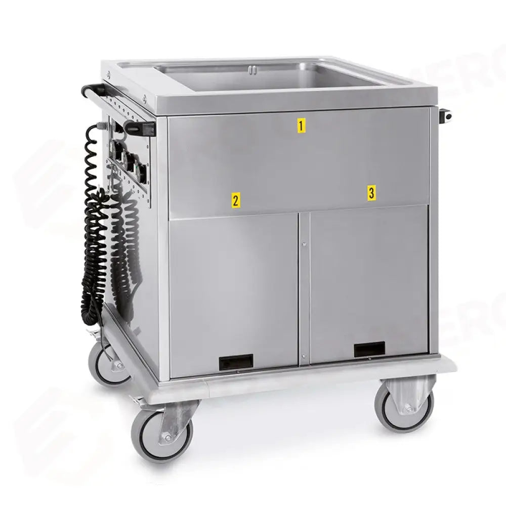 CARRELLO TERMICO GN 2/1 VASCA UNICA 2 VANI CALDI - 7360A2 - METALCARRELLI - CARRELLI